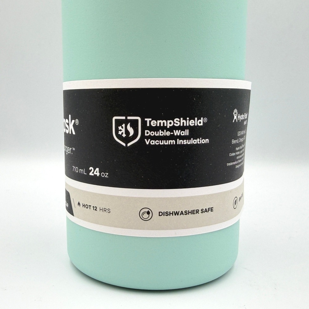 Hydro Flask Water Bottle 24oz Dew Wide Mouth Flex Straw Cap W24BFS441 *NEW * - Picture 6 of 11